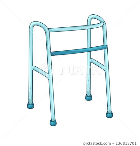Illustration of walking aid 136815701