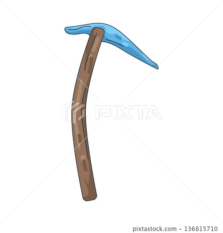 Illustration of pickaxe  136815710