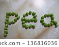 用豌豆寫的豆子字母（英文） 136816036