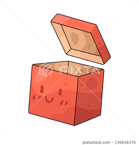 Illustration of open gift Illustration of open gift 136816376