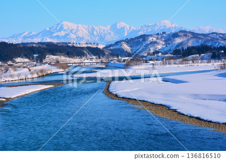 Shinano River · Echigo Miyama snow scene Shinano River · Echigo Miyama snow scene 136816510