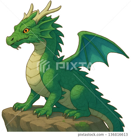 中國十二生肖、龍和龍的插圖 中國十二生肖、龍和龍的插圖 136816613