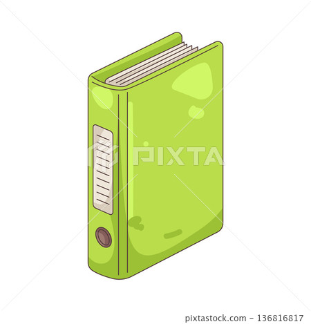 Illustration of binder Illustration of binder 136816817
