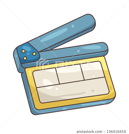 Illustration of clapperboard  136816858