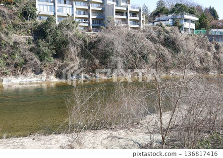 Scenery around Otamaya Bridge on the Hirose River Scenery around Otamaya Bridge on the Hirose River 136817416