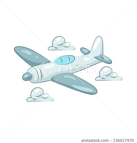 Illustration of airplane  136817470