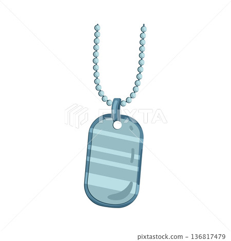 Illustration of dog tag 136817479