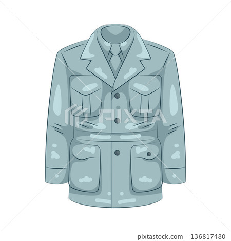 Illustration of commando uniform 136817480