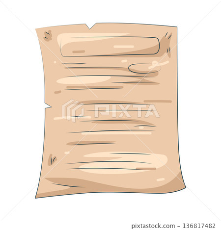 Illustration of parchment  136817482
