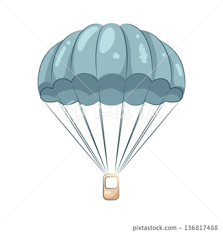Illustration of parachute Illustration of parachute 136817488