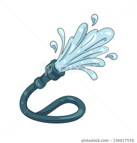 Illustration of hose Illustration of hose 136817558