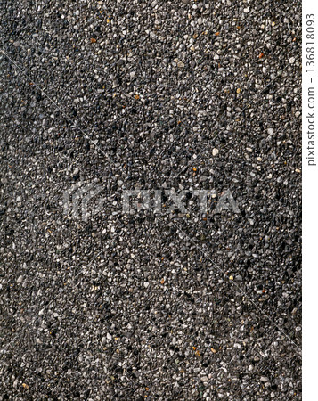 Asphalt Road Surface Texture with Small Gravel Stones - Dark Gray Background Asphalt Road Surface Texture with Small Gravel Stones - Dark Gray Background 136818093
