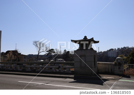 Scenery around Otamaya Bridge on the Hirose River Scenery around Otamaya Bridge on the Hirose River 136818503