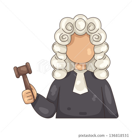 Illustration of judge Illustration of judge 136818531