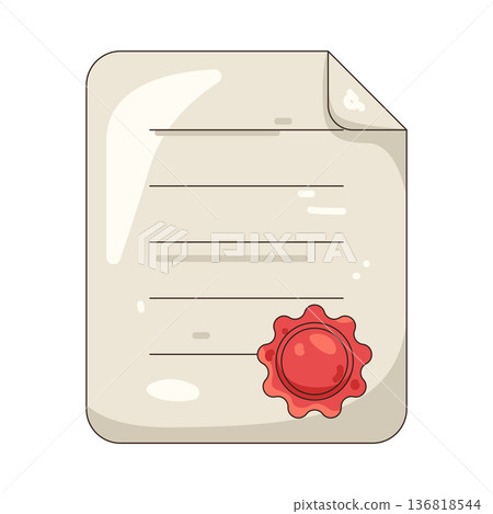 Illustration of legal document Illustration of legal document 136818544