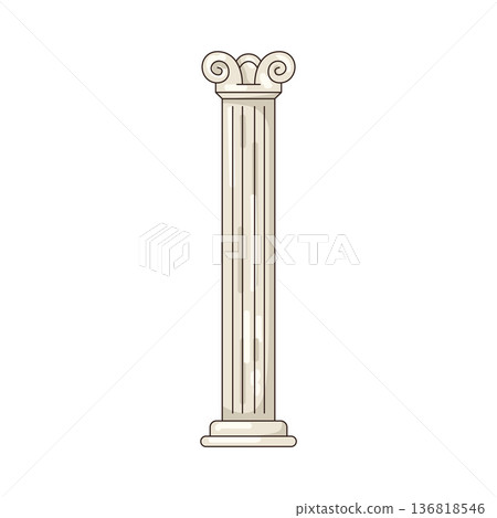 Illustration of pillar Illustration of pillar 136818546