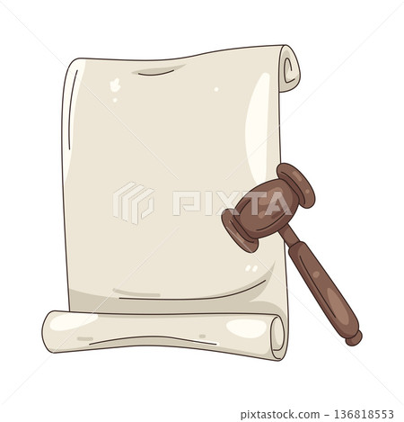 Illustration of scroll  136818553