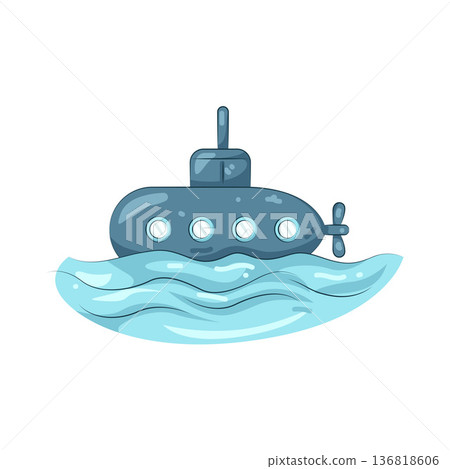 Illustration of submarine  136818606