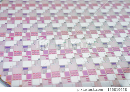 Silicon wafer for manufacturing semiconductor of integrated circuit. Silicon wafer for manufacturing semiconductor of integrated circuit. 136819658