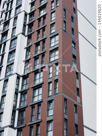 Modern apartment complex 136819820