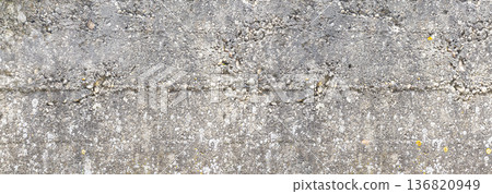 Weathered gray concrete wall texture background 136820949