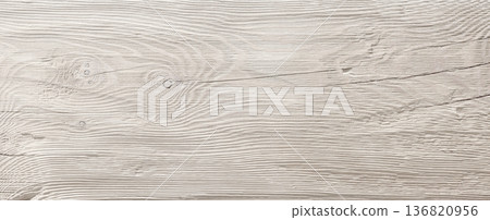 White weathered timber plank showcasing natural wood grain 136820956