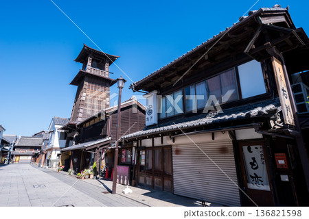 【小江戶川越】清晨的倉庫街景與時光之鐘 136821598