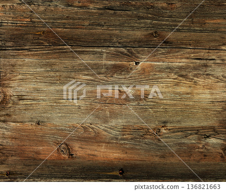 Dark brown woody plank for design. wood texture background. Colored table surface. Dark brown woody plank for design. wood texture background. Colored table surface. 136821663