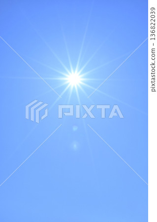 Blue sky and sun, direct sunlight, free space image (Fix photo) Blue sky and sun, direct sunlight, free space image (Fix photo) 136822039