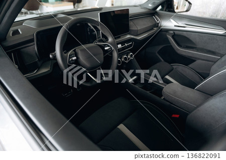 Interior of the modern car, close up view 136822091