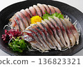Horse mackerel sashimi 136823321
