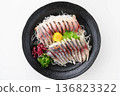 Horse mackerel sashimi 136823322
