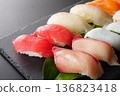  Hand-rolled sushi  136823418