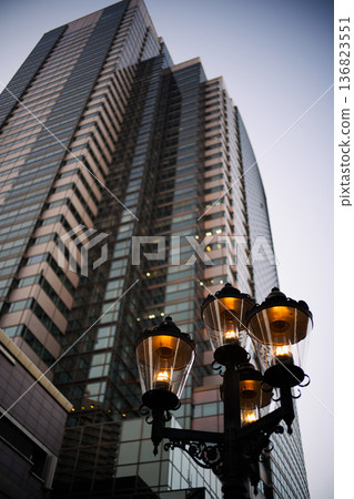 Electric light and building Electric light and building 136823551