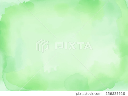Soft green watercolor background texture material Soft green watercolor background texture material 136823618