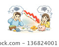 Two people with money worries 136824001