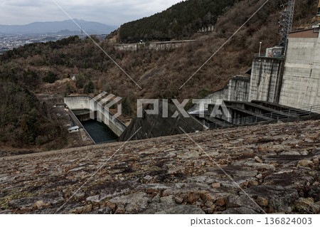堆石壩 秋川壩 木曾川水系大壩景觀 136824003