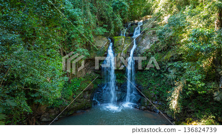 Sapan Waterfall Flowing Year Round in Northern Thailand Sapan Waterfall Flowing Year Round in Northern Thailand 136824739