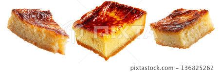 Pastel de Choclo baked corn casserole, placed isolated on white background, concept of South American Cuisine 136825262