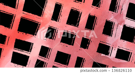 Watercolor Grid Lattice Pattern vector Background Watercolor Grid Lattice Pattern vector Background 136826110
