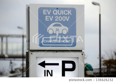 Charging stations on street corners Charging stations on street corners 136826232