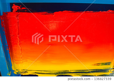 Ink Blending on Screen Frame Ink Blending on Screen Frame 136827339