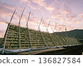 Sunset and Daikon Tower 136827584