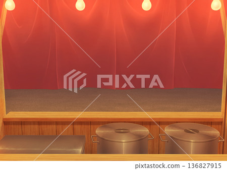 行動美食攤位（室內）背景圖 01 136827915