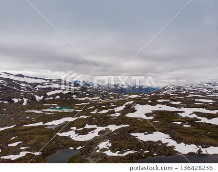Mountains landscape. Norwegian route Sognefjellet Mountains landscape. Norwegian route Sognefjellet 136828236