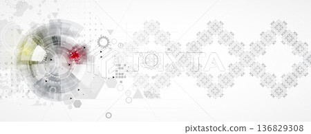Ukrainian moderm circuit technology background for science and business theme Ukrainian moderm circuit technology background for science and business theme 136829308