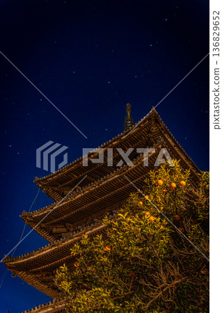 京都東山清水寺八坂塔風景 京都東山清水寺八坂塔風景 136829652