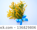 Mimosa bouquet 136829806