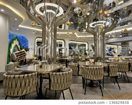 this is sofa and chair at cafe in five stars hotel on Banjarbaru City this is sofa and chair at cafe in five stars hotel on Banjarbaru City 136829838