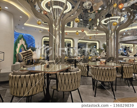 this is sofa and chair at cafe in five stars hotel on Banjarbaru City this is sofa and chair at cafe in five stars hotel on Banjarbaru City 136829839